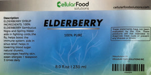 Dr. Sebi Elderberry Syrup ( Sambucus nigra )